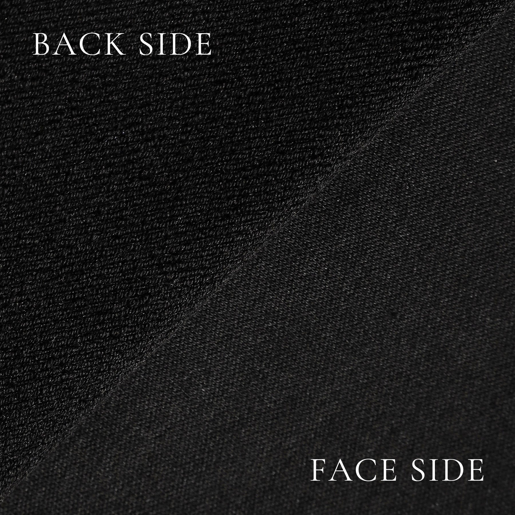 スムーステリージョガーパンツブラックの生地画像