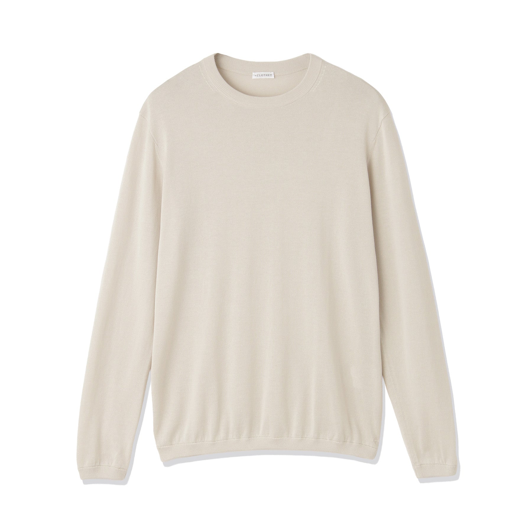 Crew Neck Knit Color: Pearl