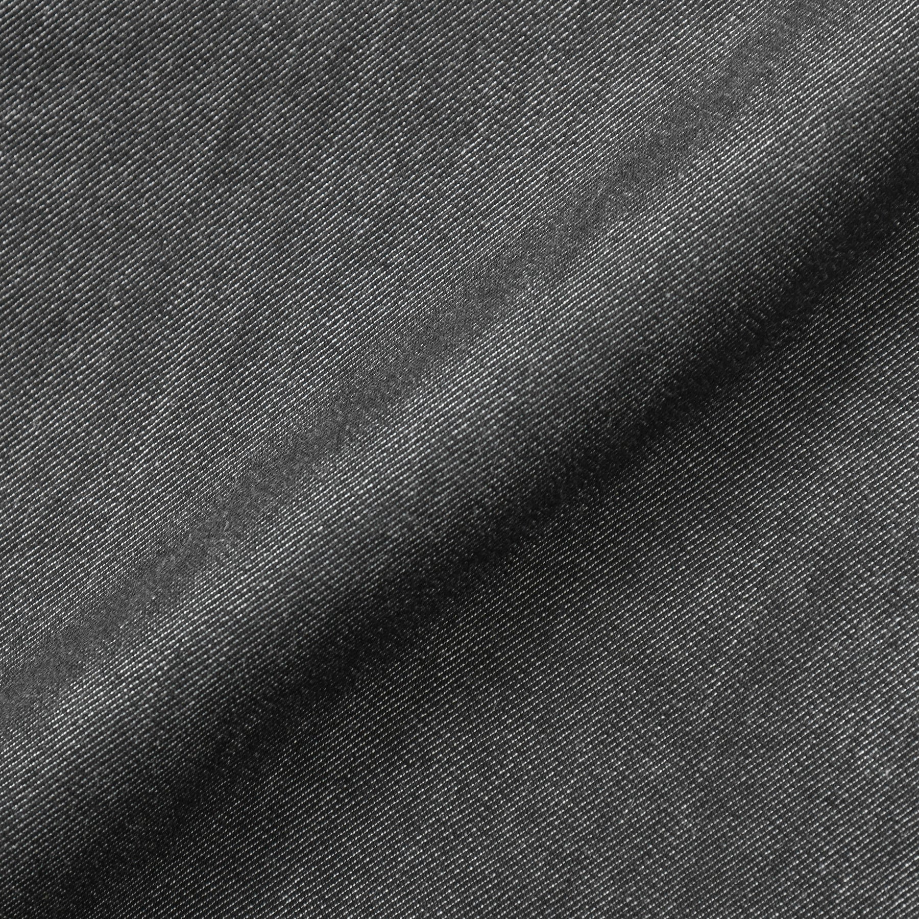 スビンプラチナムリアクティブデニムシャツブラックの生地を写した商品画像