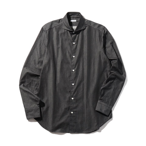 スビンプラチナムリアクティブデニムシャツブラックの商品画像