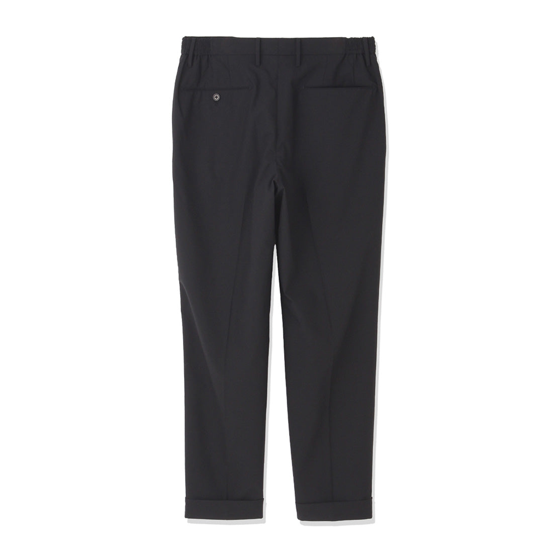 High Twist Cotton Panama Easy Trousers Color: Black