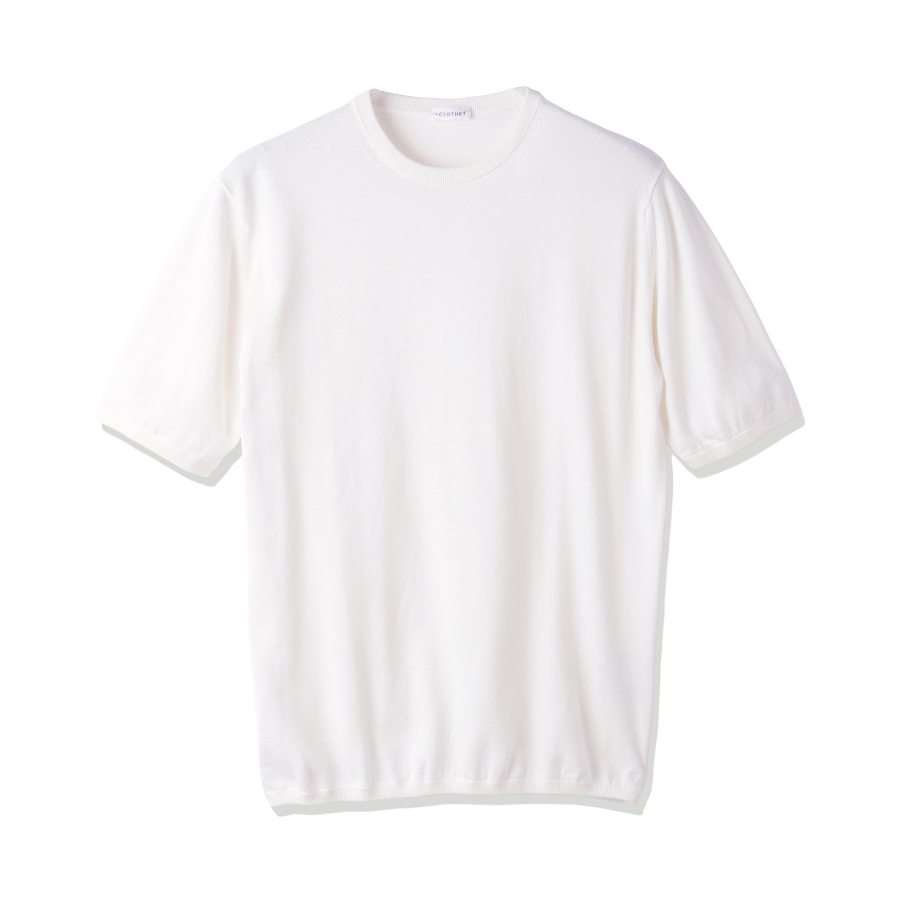 スビンプラチナム ニットTシャツ ホワイト | ＋CLOTHET ONLINE