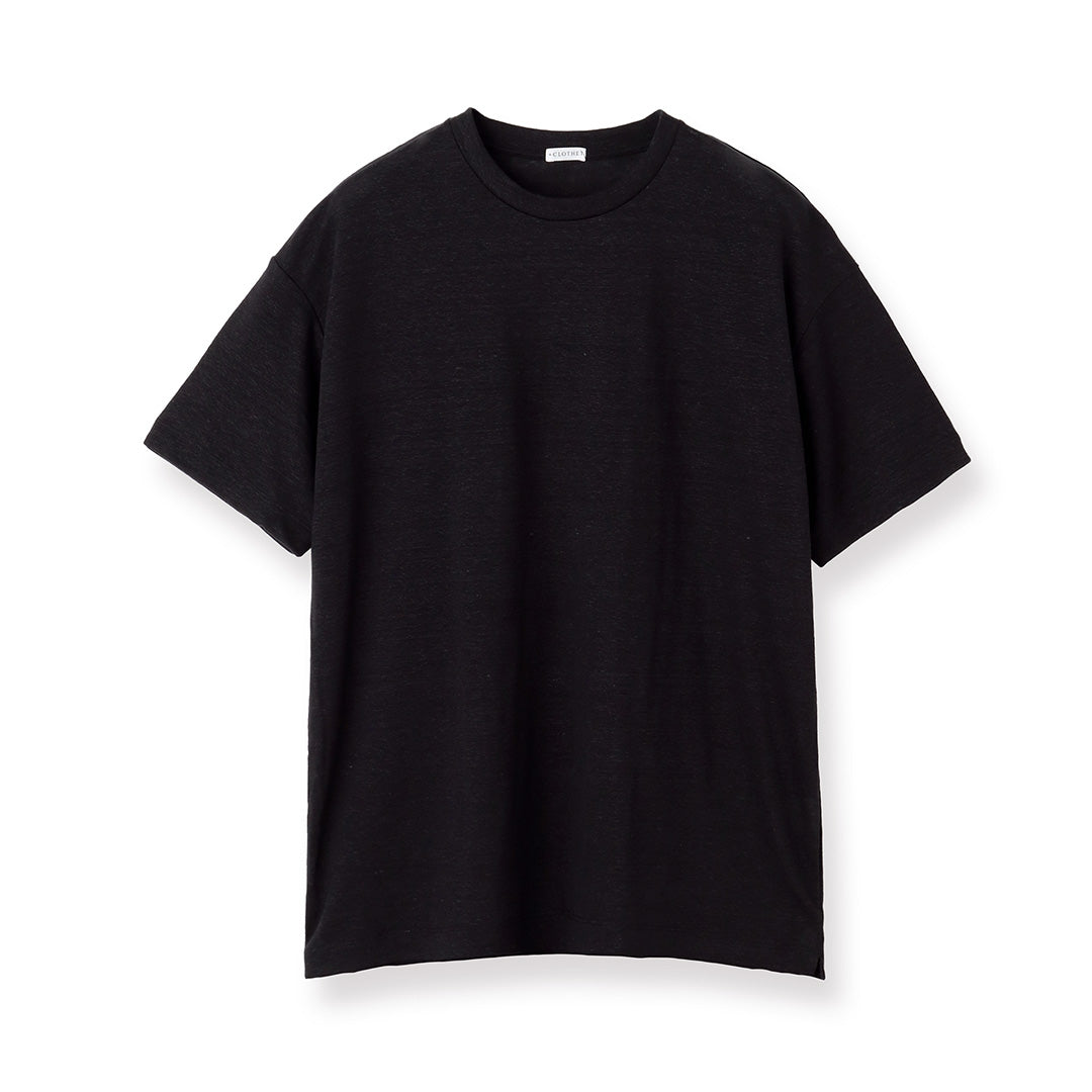 リネンジャージー ビッグTシャツ ブラック | ＋CLOTHET ONLINE