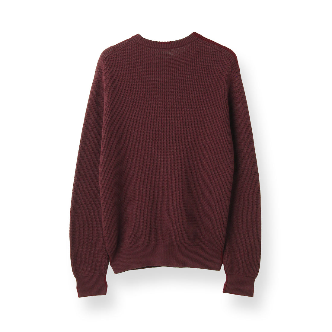 Middle Gauge Crew Neck Knit Color: Bordeaux