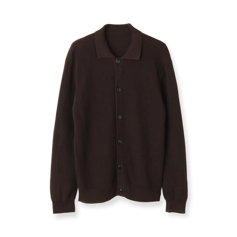 Middle Gauge Knit Cardigan Color: Oak