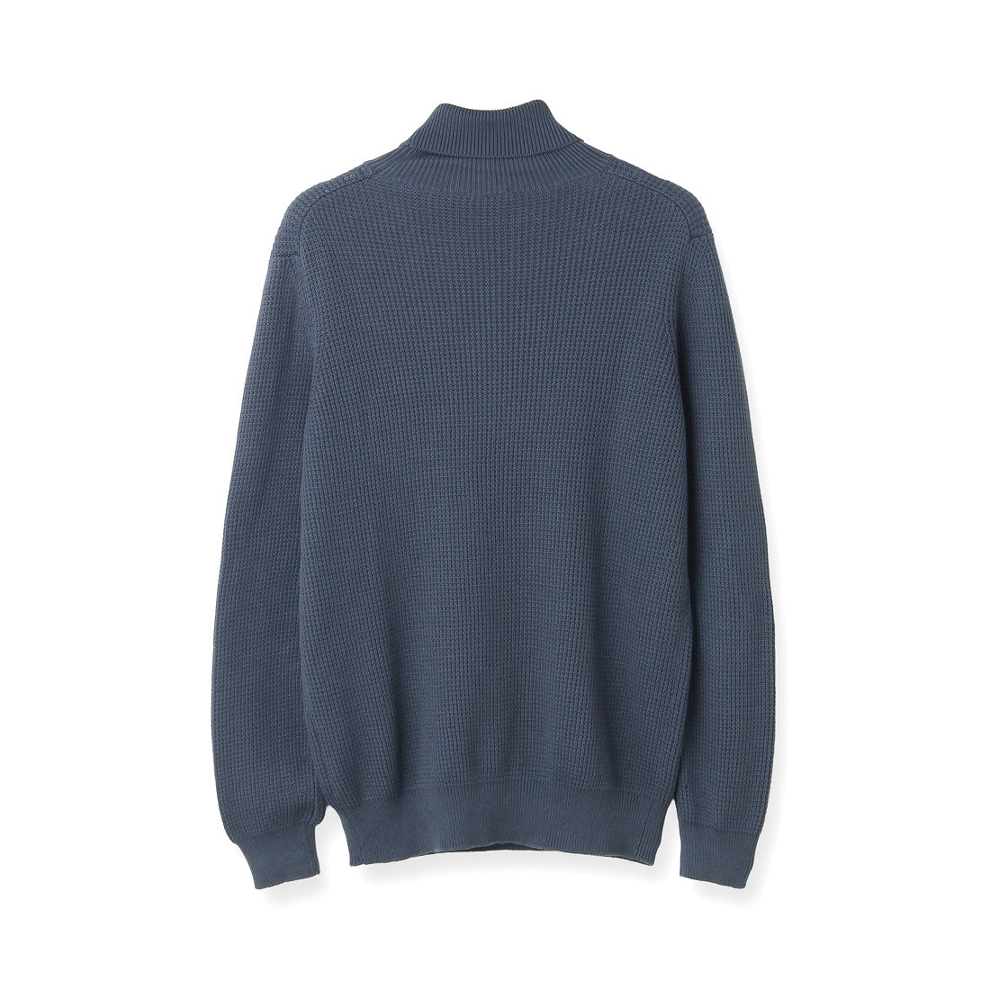 Middle Gauge Turtleneck Knit Color: Graphite Blue
