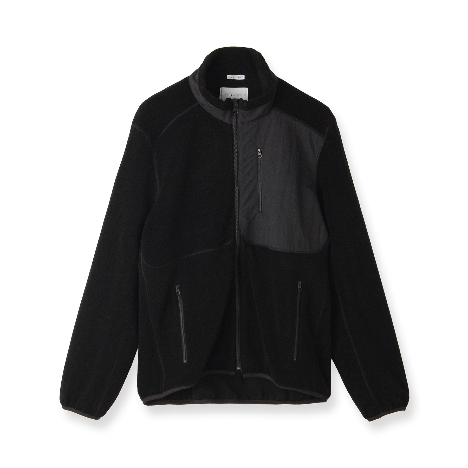 REDA ACTIVE】SUPER120'sウールパイルジャケット ブラック | ＋CLOTHET