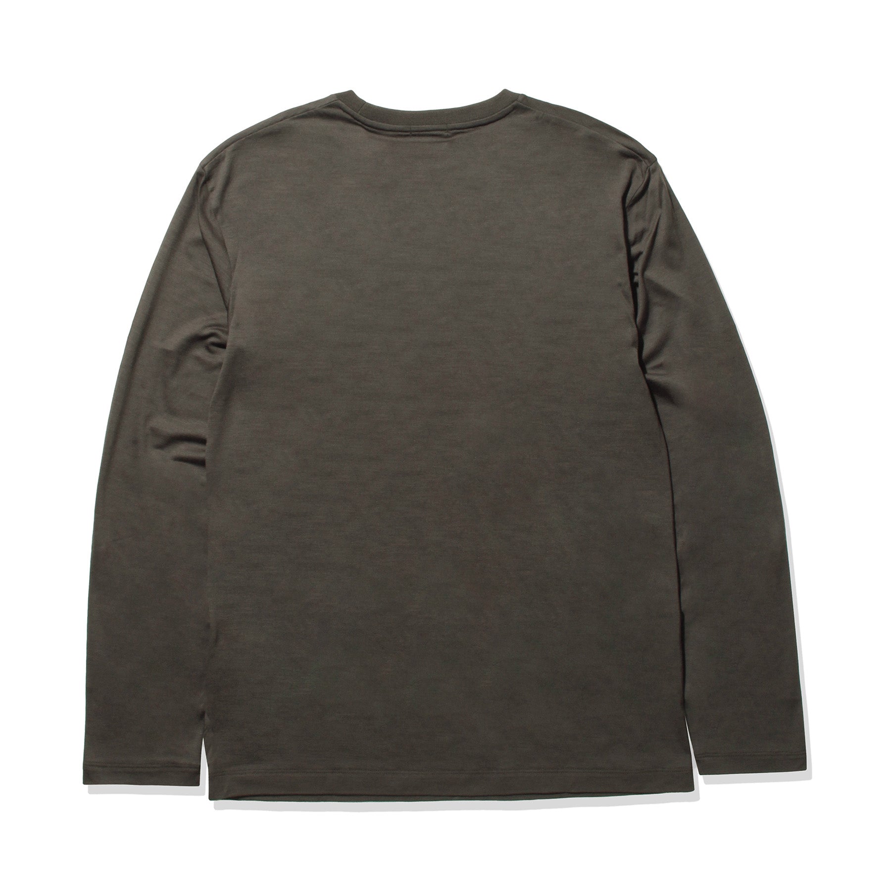 【Renewal】Wool Tailored Long Sleeve T-shirt Color: Khaki