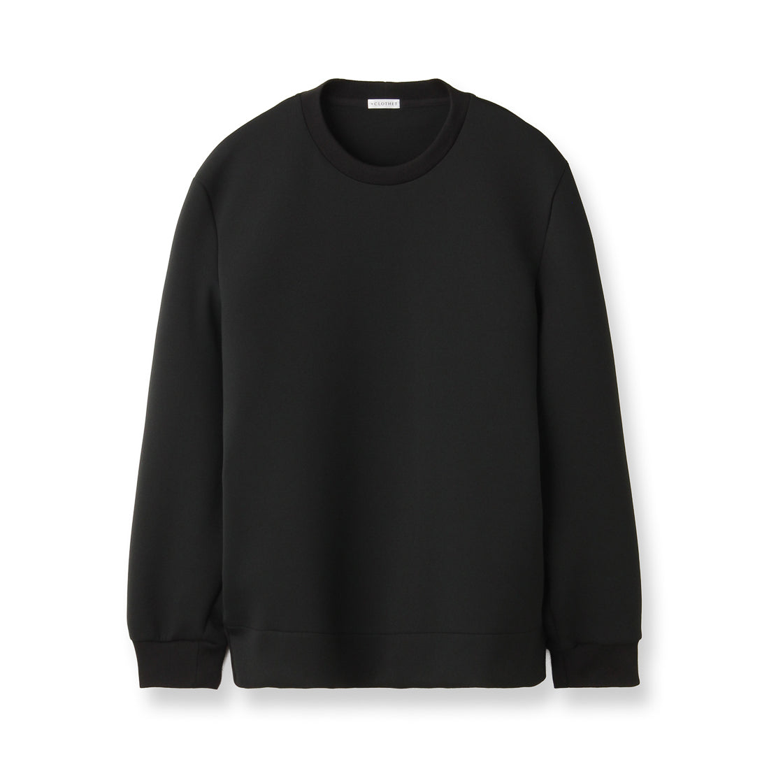 Triacetate Scuba Jersey Sweatshirt Color: Black