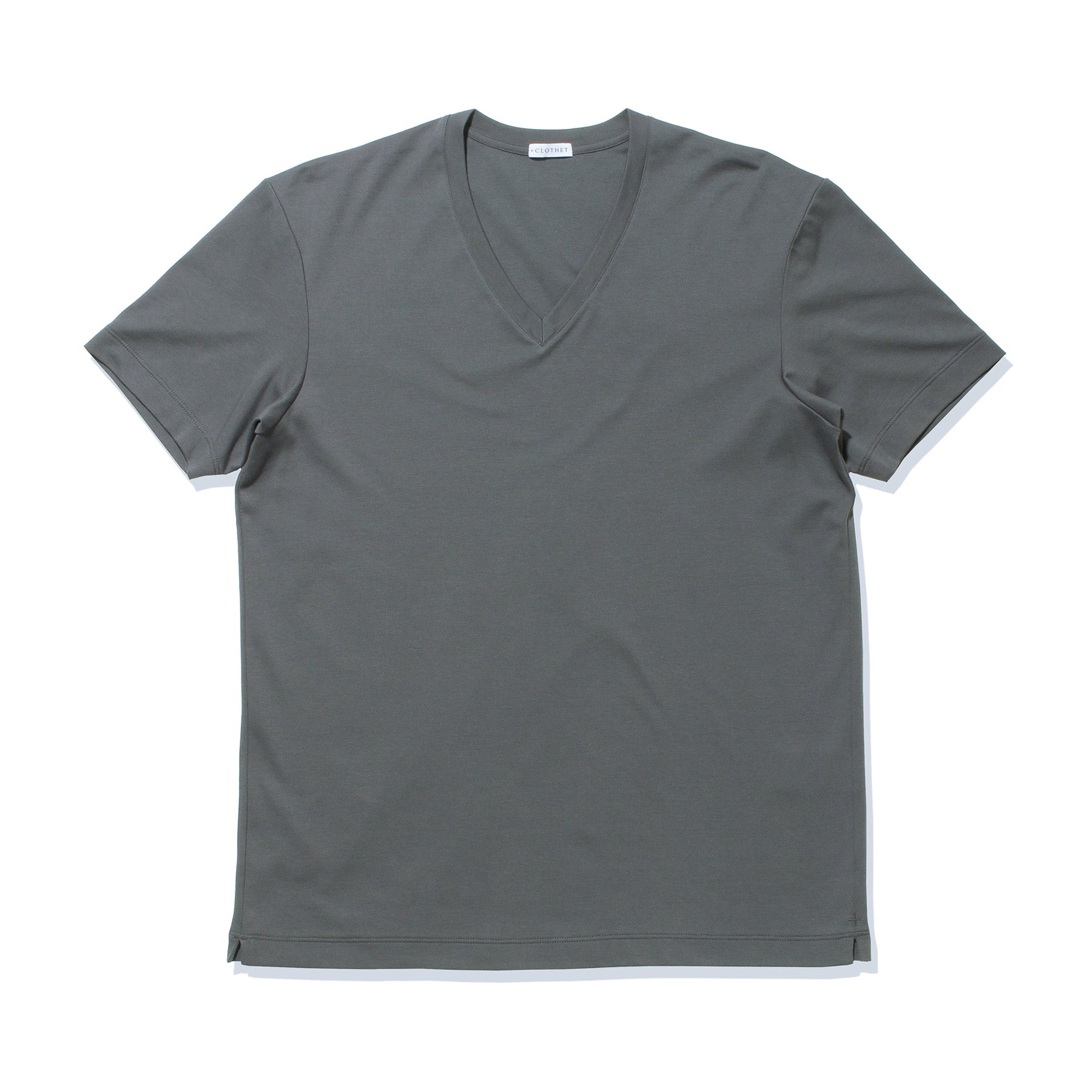 Tailored Vneck T-shirt Color: Asphalt