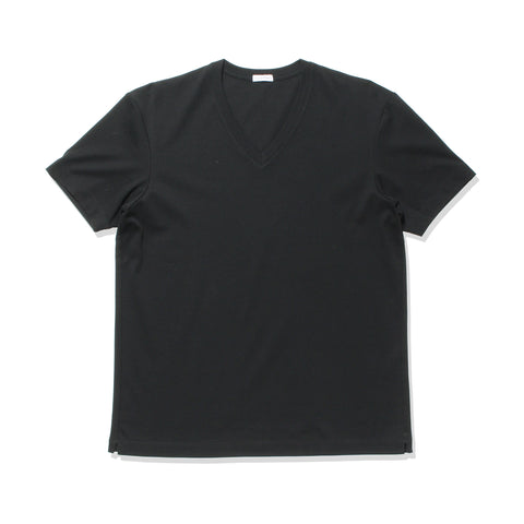 【カスタムオーダー】Tailored Vneck T-shirt: Black