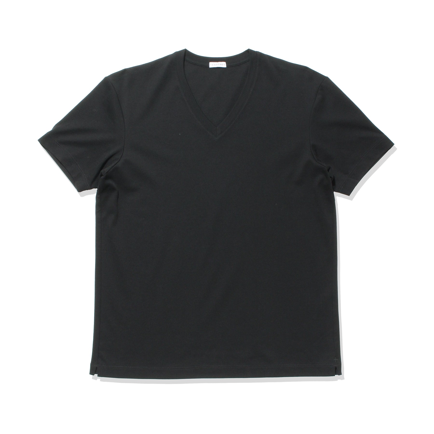 【カスタムオーダー】Tailored Vneck T-shirt: Black
