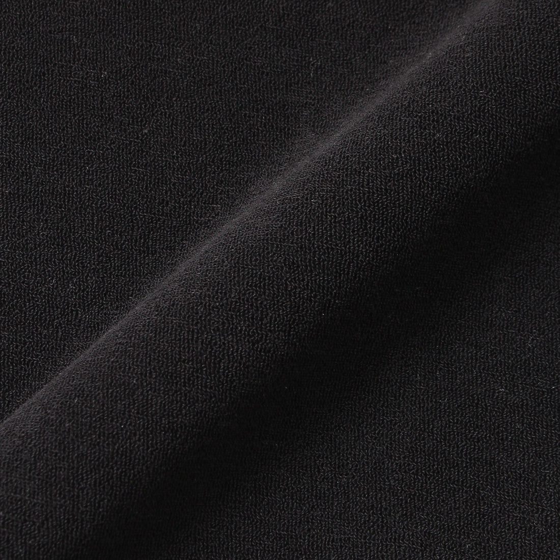 Micro Pile Tailored Ribbed Hem T-shirt Color: Black