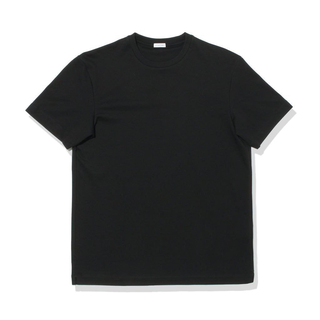 【Renewal】 +C定番 Tailored T-shirt Color: Black | ＋CLOTHET 