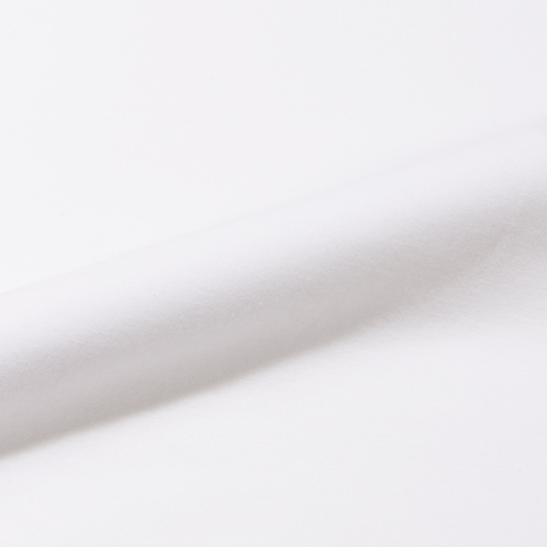 スビンプラチナムスムーステーラードTシャツホワイトの生地を写した商品画像