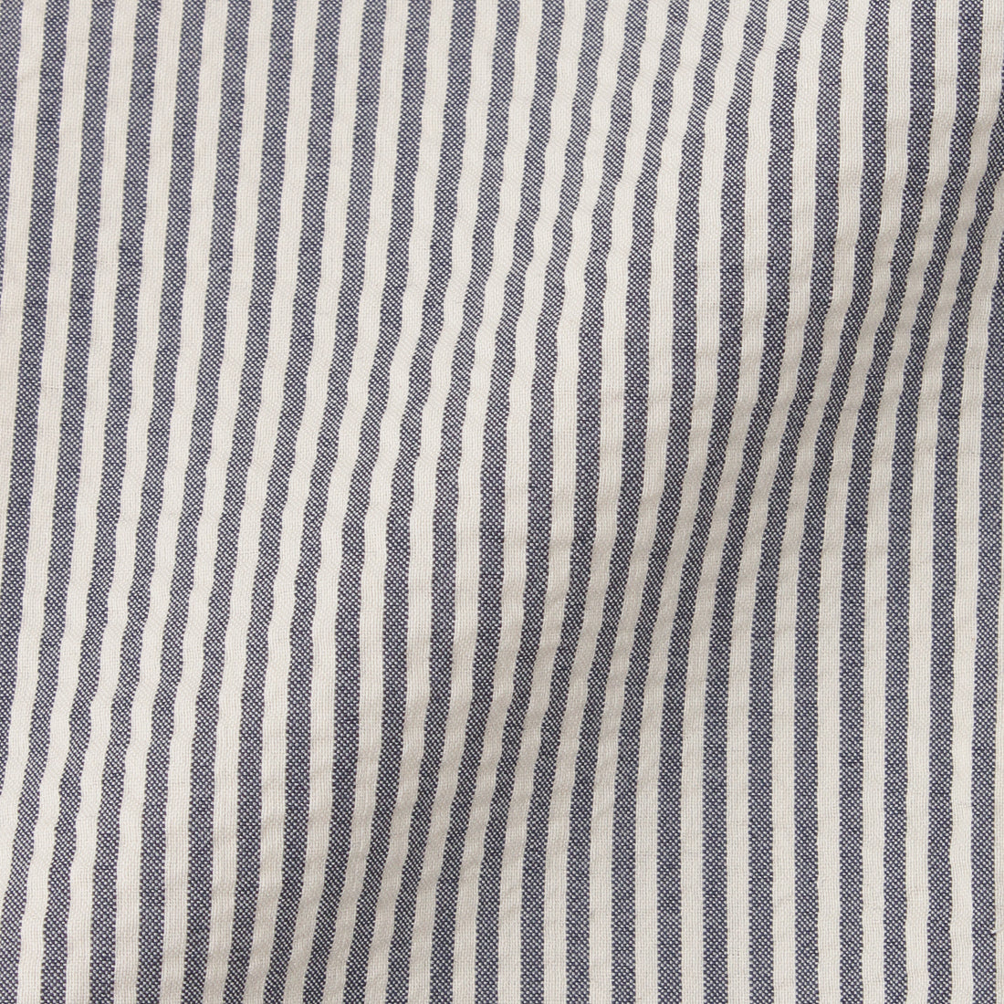 Seersucker Two Pleats Trousers Color: Navy Stripe