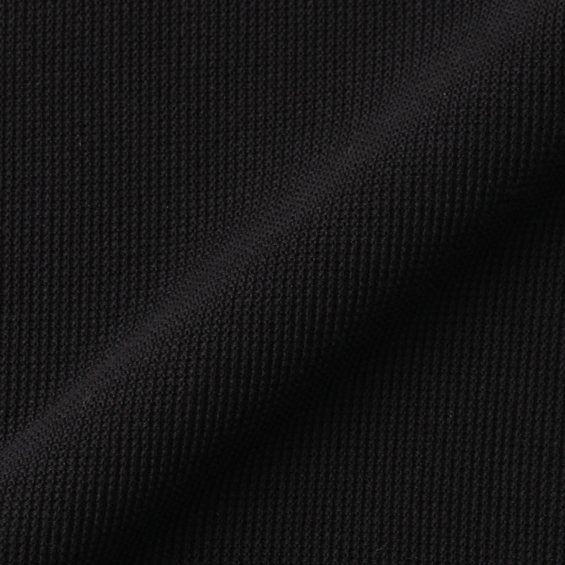 Mini Thermal Mock Neck Knit T-shirt Color: Black