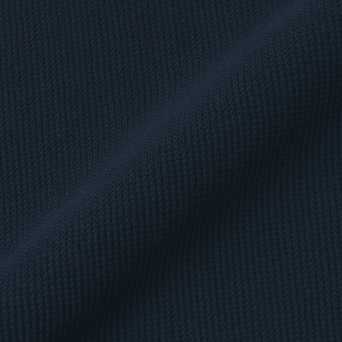 Mini Thermal Mock Neck Knit T-shirt Color: Navy