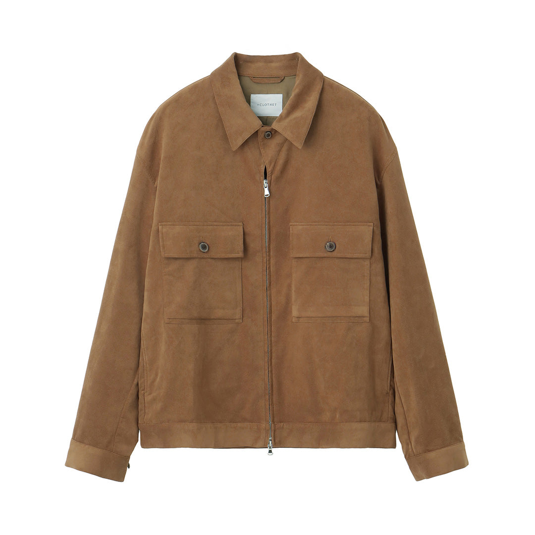 Ultrasuede® トラッカージャケット キャメル | ＋CLOTHET ONLINE
