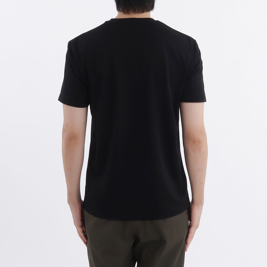 【THE LIMITED EDITION】 Lyocell&Cotton Tailored T-shirt Color: Black