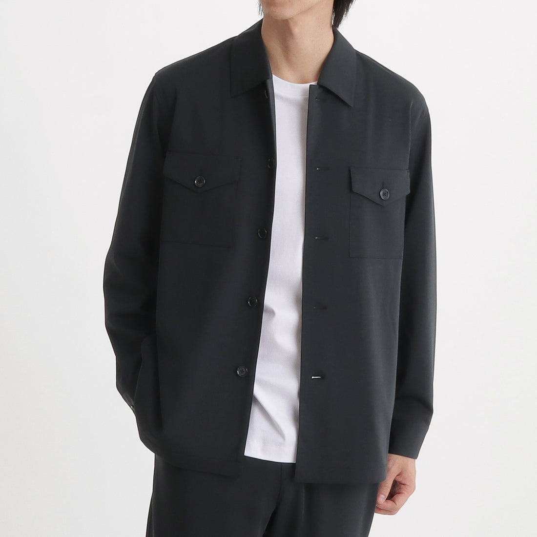 Matte Twist Fatigue Shirt Color: Black