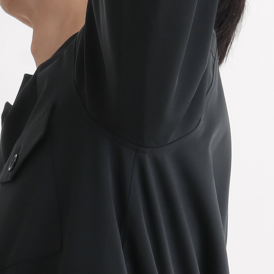 Matte Twist Fatigue Shirt Color: Black