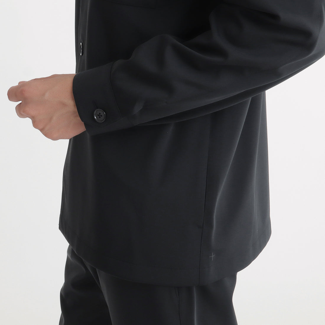 Matte Twist Fatigue Shirt Color: Black
