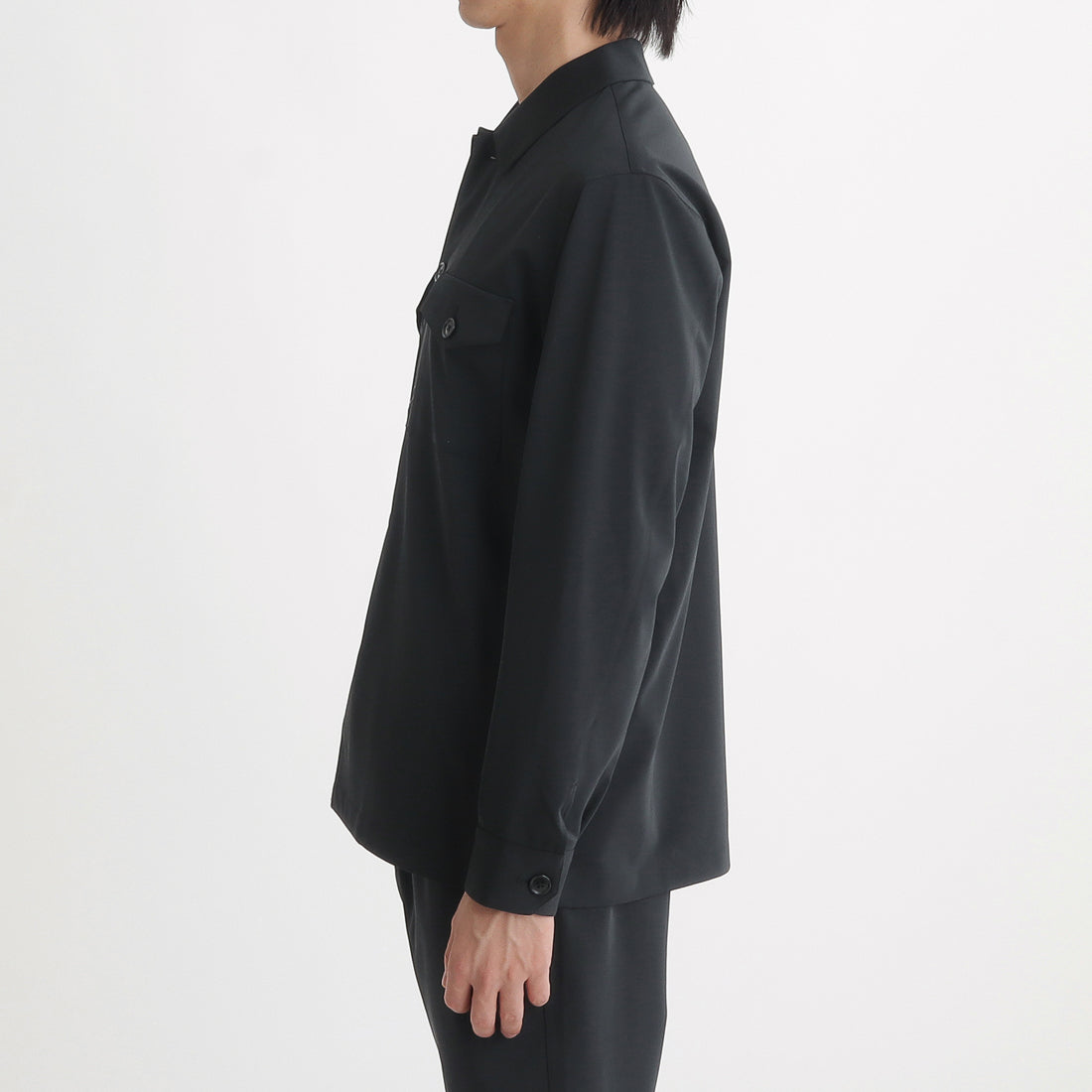 Matte Twist Fatigue Shirt Color: Black