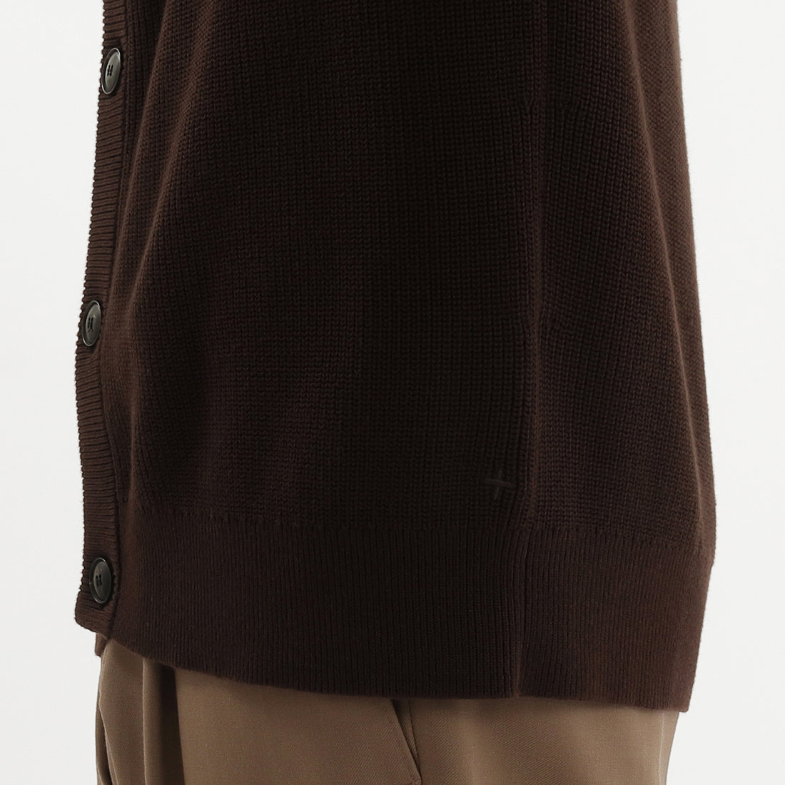 Middle Gauge Knit Cardigan Color: Oak