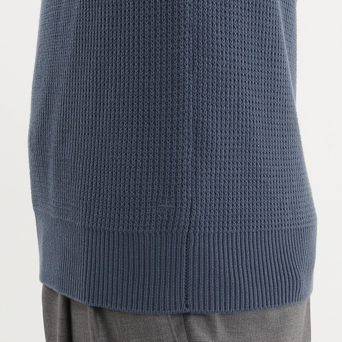 Middle Gauge Turtleneck Knit Color: Graphite Blue