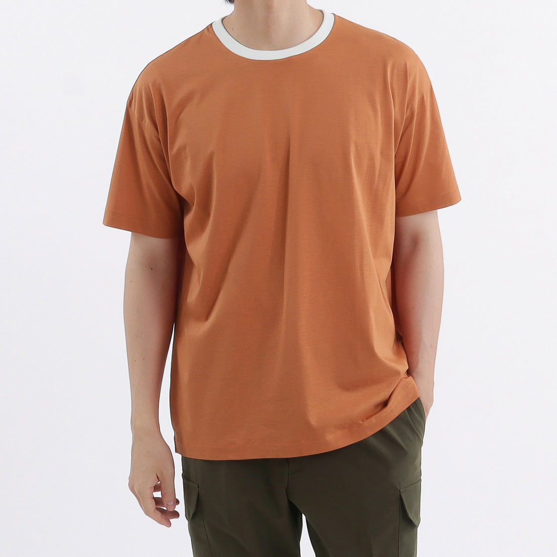 【THE LIMITED EDITION】 Ringer Neck Big T-shirt Color: Sunset