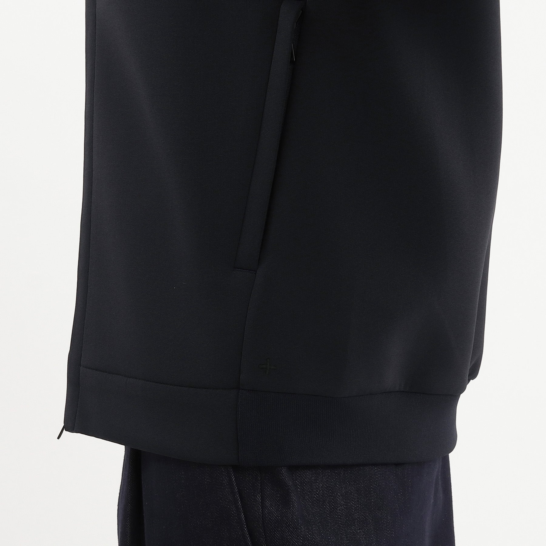 Triacetate Scuba Jersey Hoodie Color: Navy