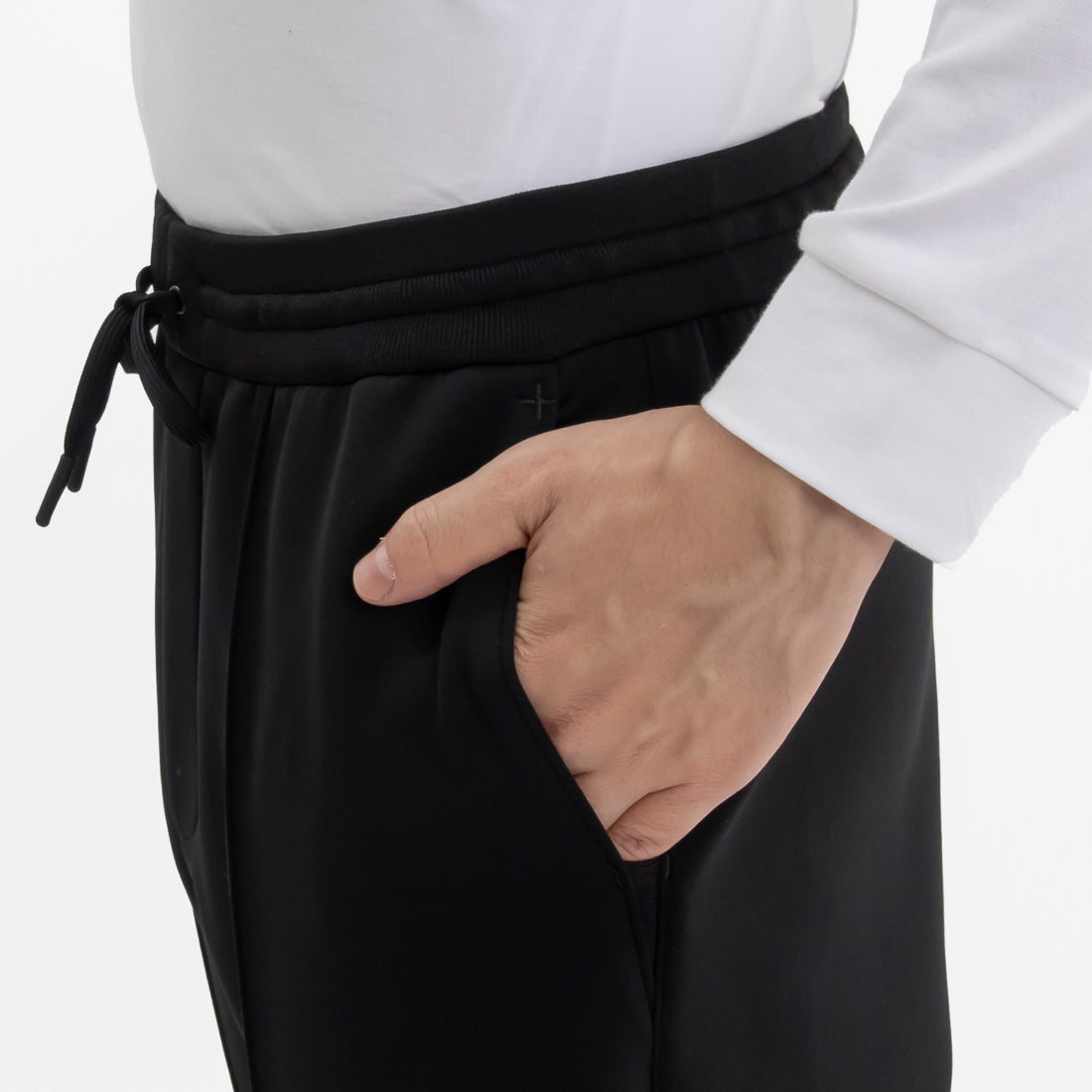 Triacetate Scuba Jersey Jogger Pants Color: Black