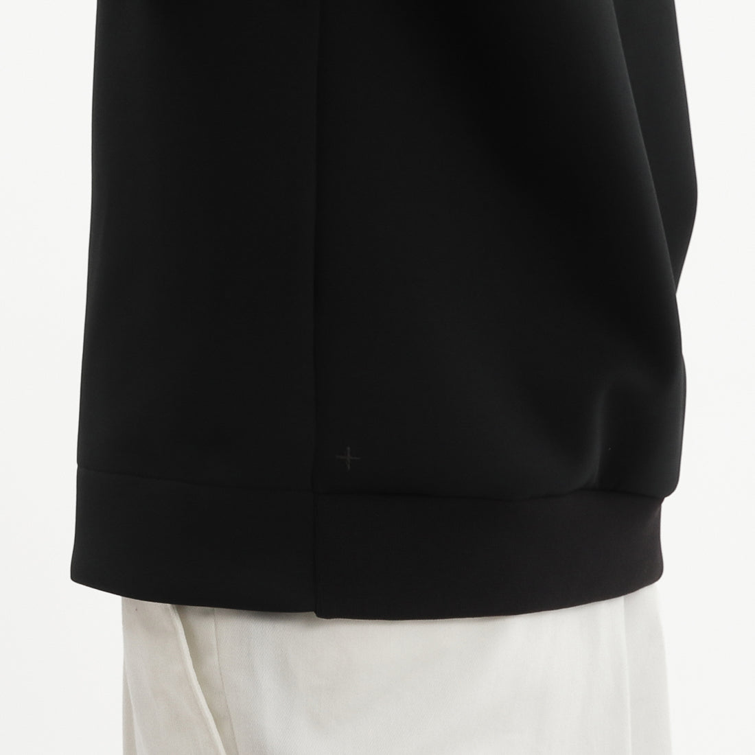 Triacetate Scuba Jersey Sweatshirt Color: Black