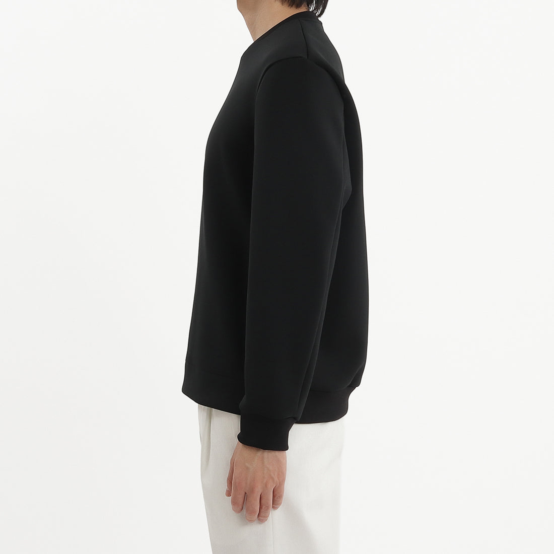 Triacetate Scuba Jersey Sweatshirt Color: Black