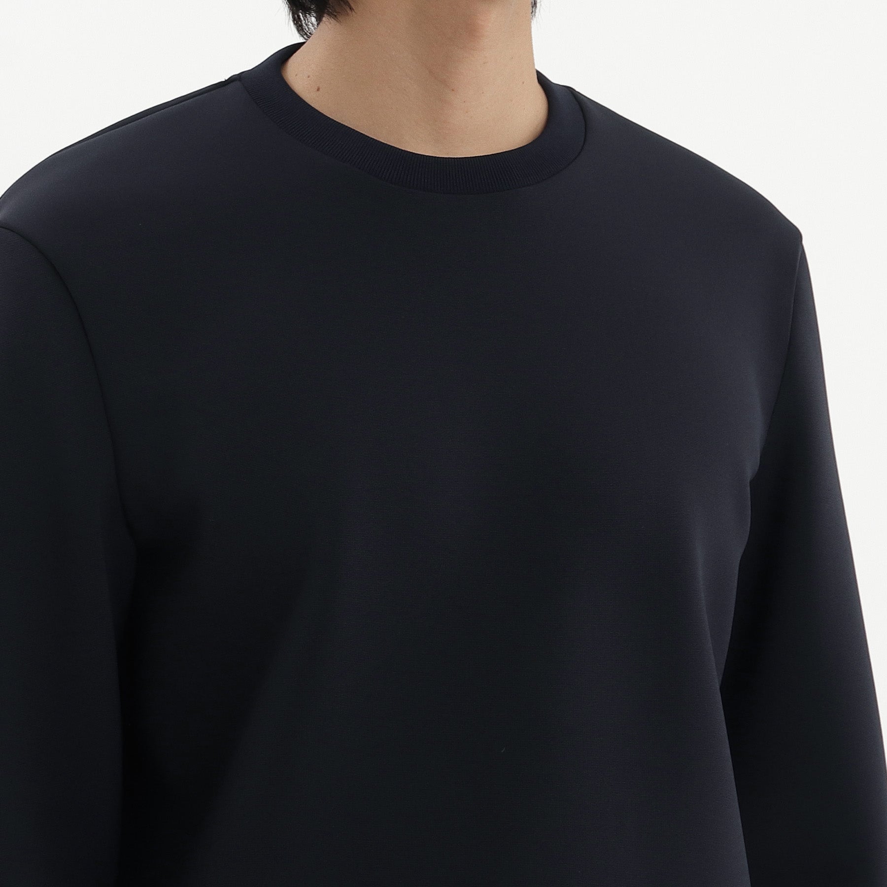 Triacetate Scuba Jersey Sweatshirt Color: Navy