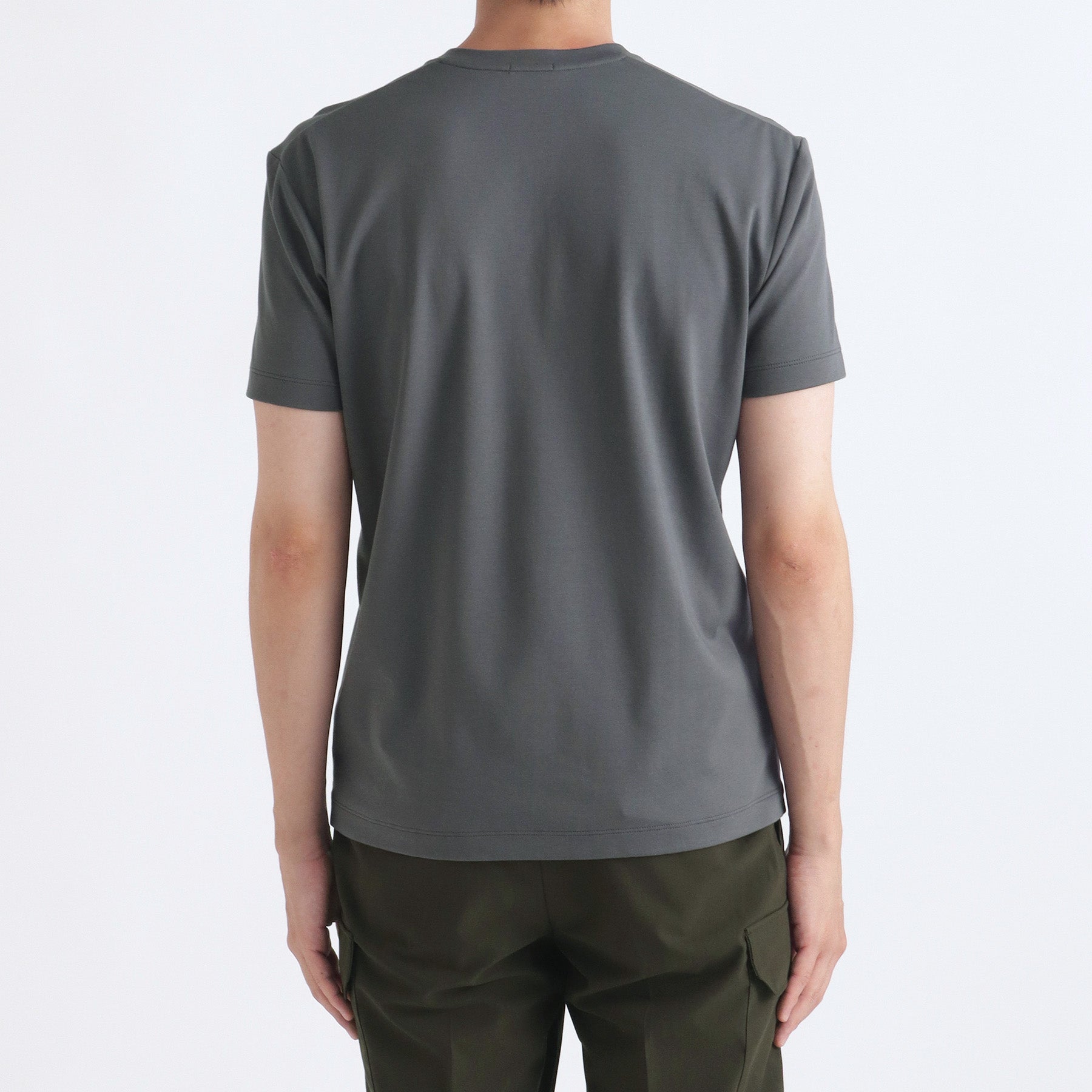Tailored Vneck T-shirt Color: Asphalt