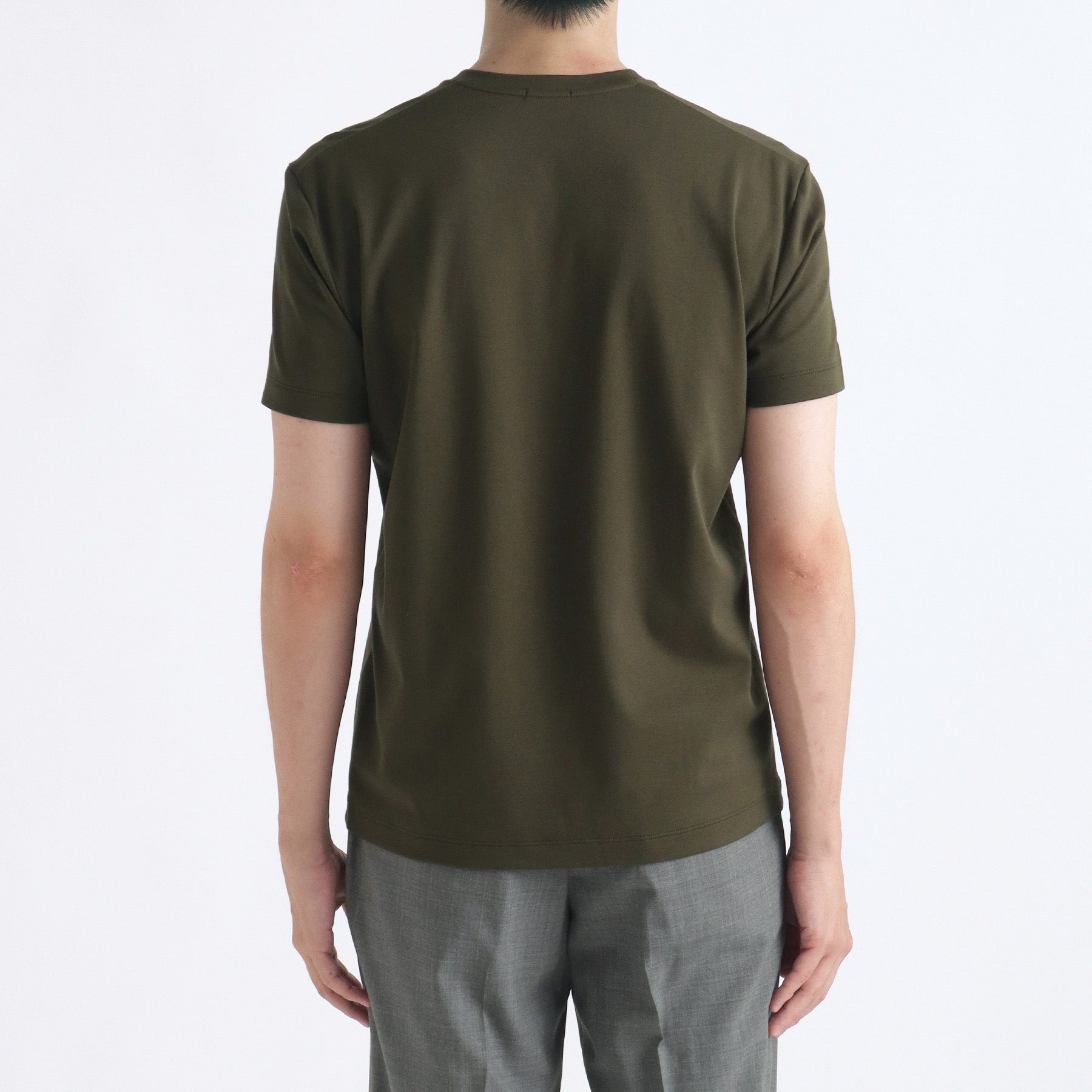 Tailored Vneck T-shirt Color: Olive