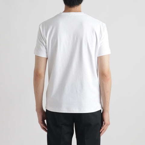 スビンプラチナムスムーステーラードTシャツホワイトの背面を写した商品画像