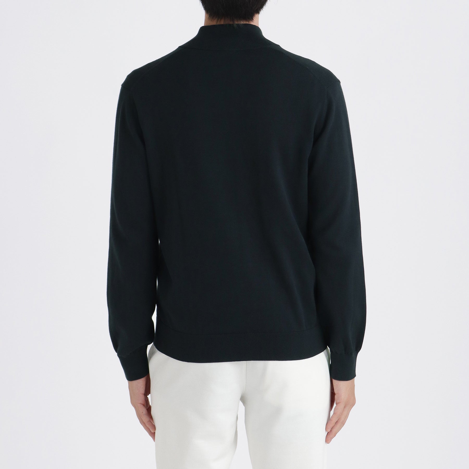 SUVIN PLATINUM Zip Up Knit Color: Navy