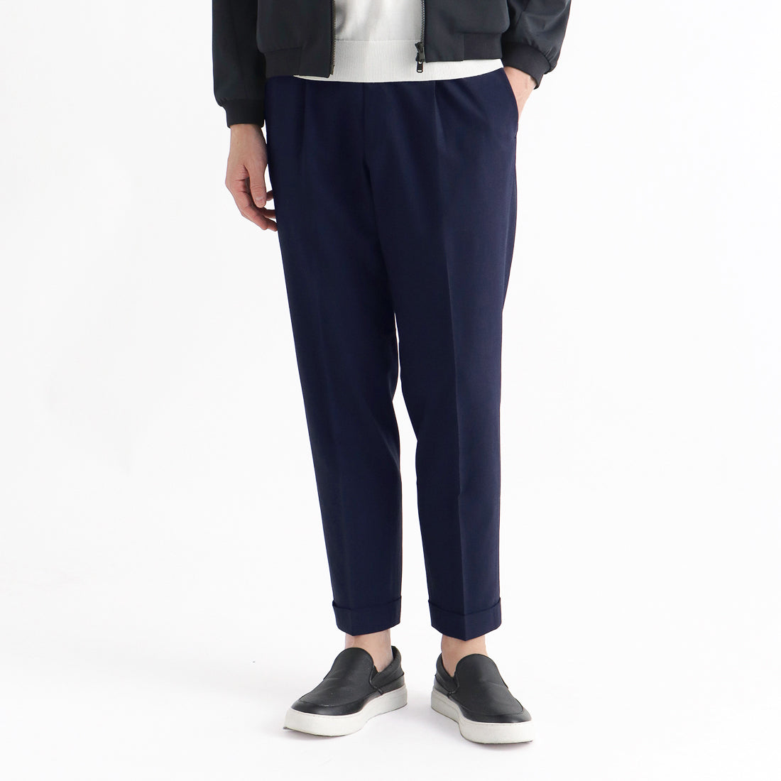 Tropical Easy Trousers Color: Deep Blue