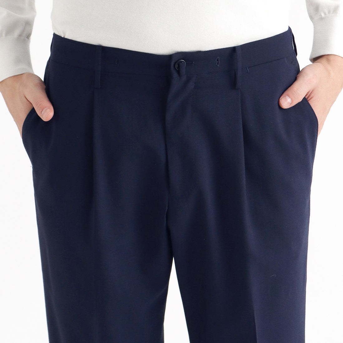 Tropical Easy Trousers Color: Deep Blue