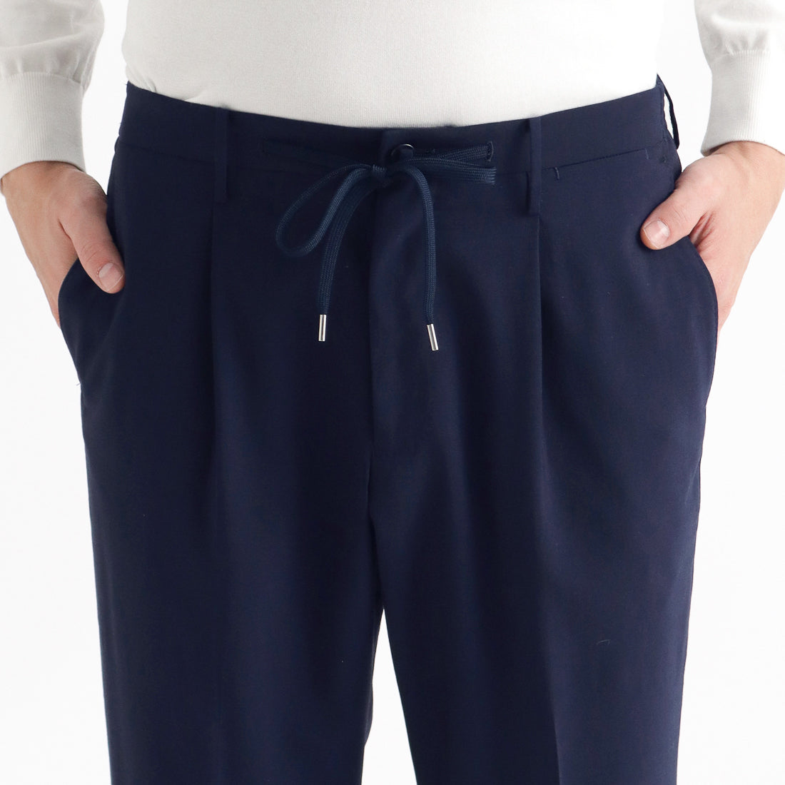 Tropical Easy Trousers Color: Deep Blue