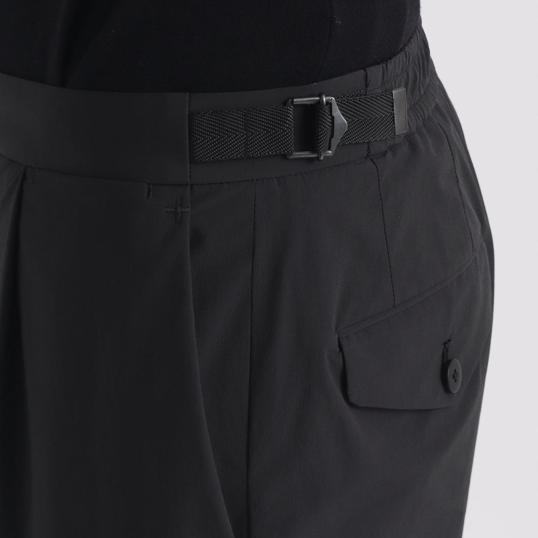 Tex Nylon Side Adjuster Easy Trousers Color: Black