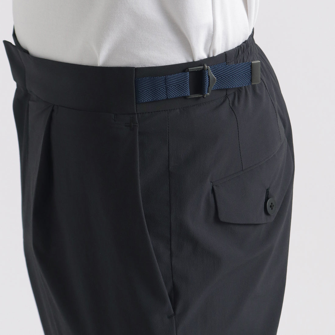 Tex Nylon Side Adjuster Easy Trousers Color: Navy