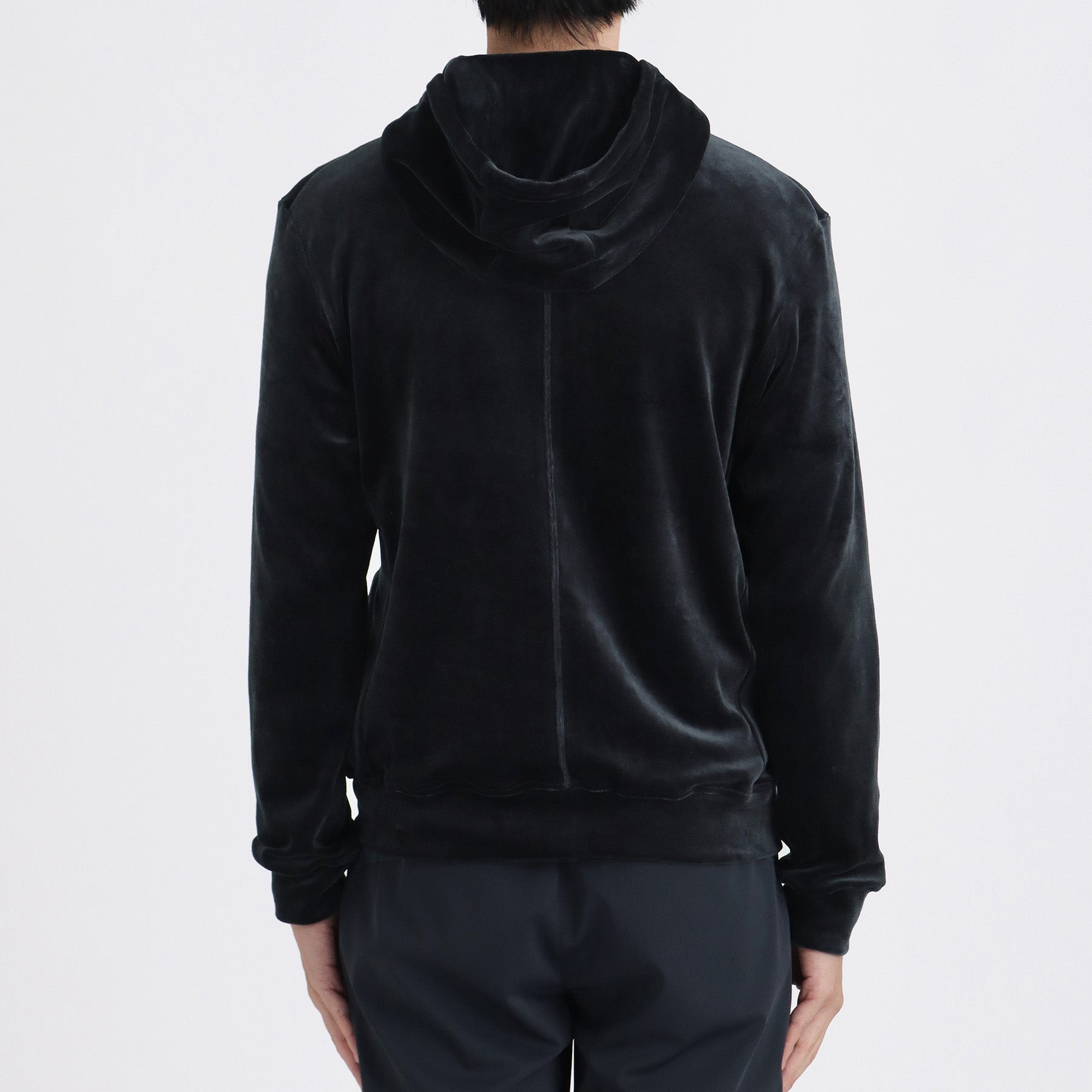 Velour Hoodie Color: Navy