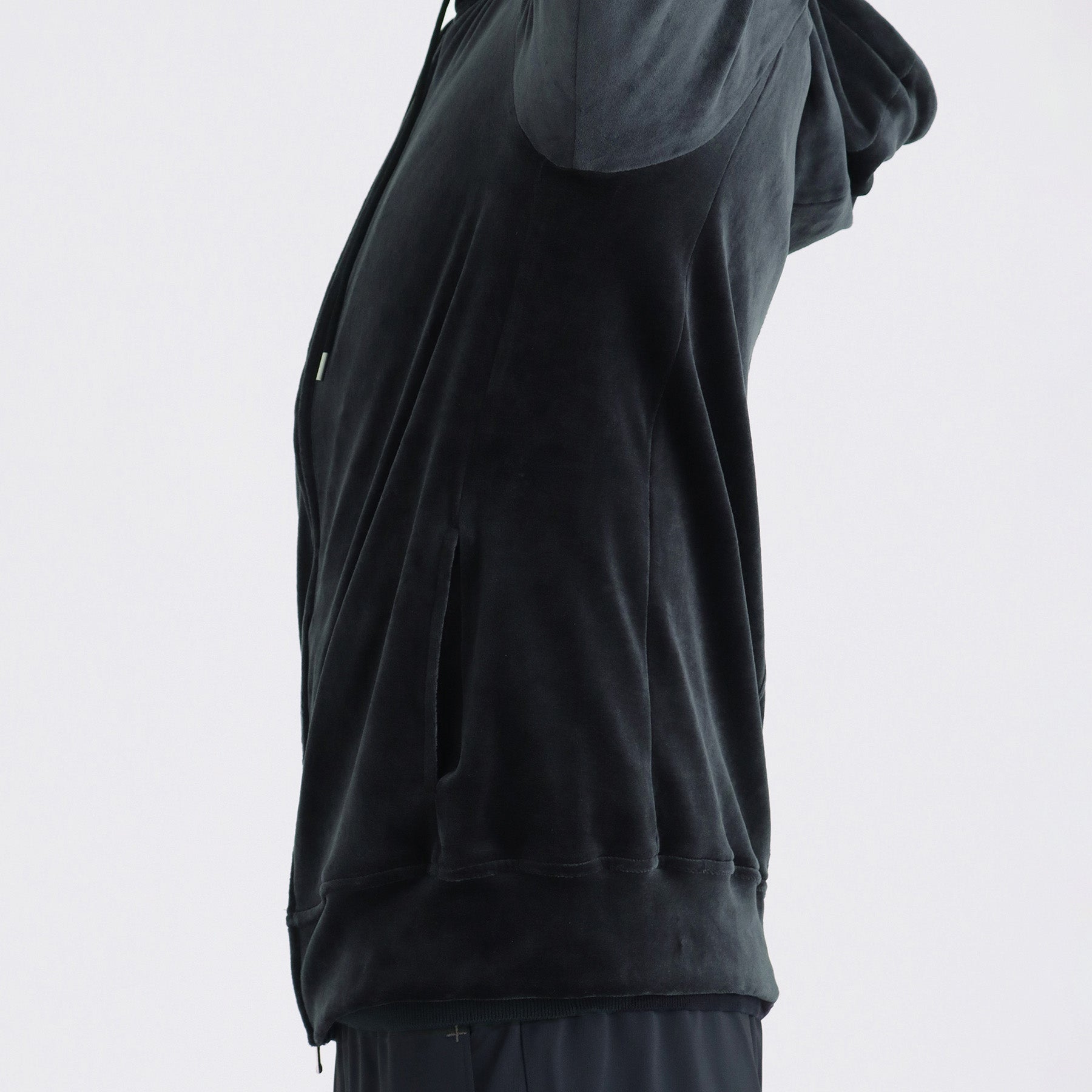 Velour Hoodie Color: Navy