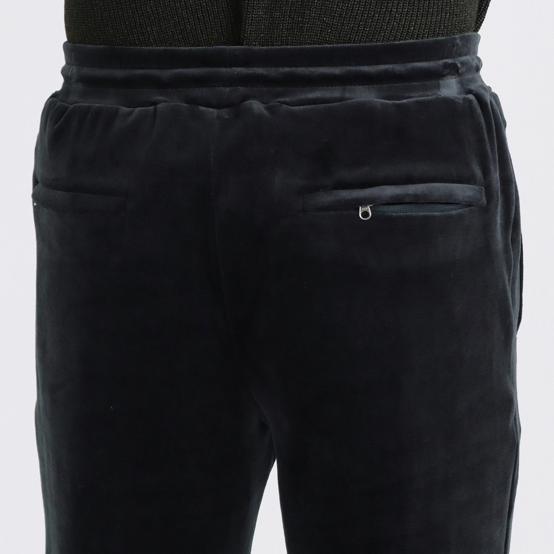 Velour Jogger Pants Color: Navy