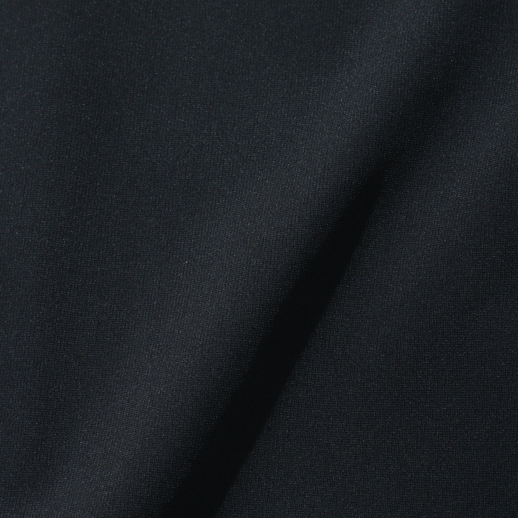 マットツイストジップアップフーディーブラックの生地画像