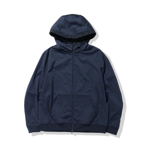 マットツイストジップアップフーディーネイビーの商品画像